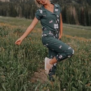 Albion Floral Fit Orchard Jumpsuit
